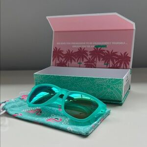 Turquoise Goodr Sunglasses Unisex with Matching Pouch and Original Box 🦩